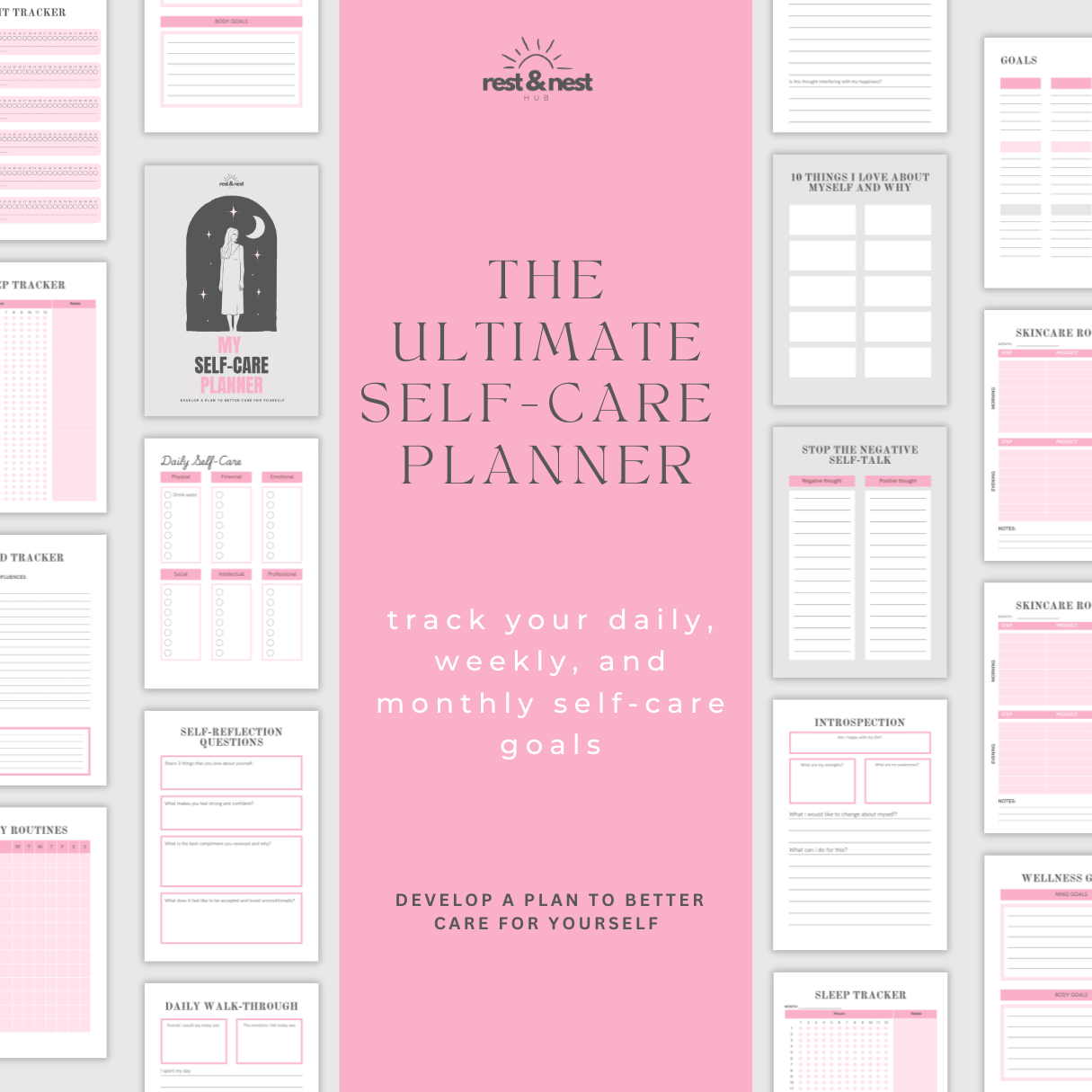 The Ultimate Self-Care Planner | Digital | Printable