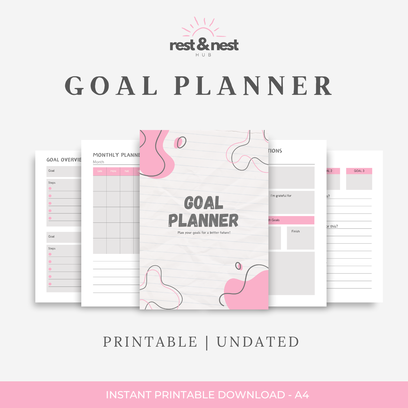 Goal Planner | Digital | Printable
