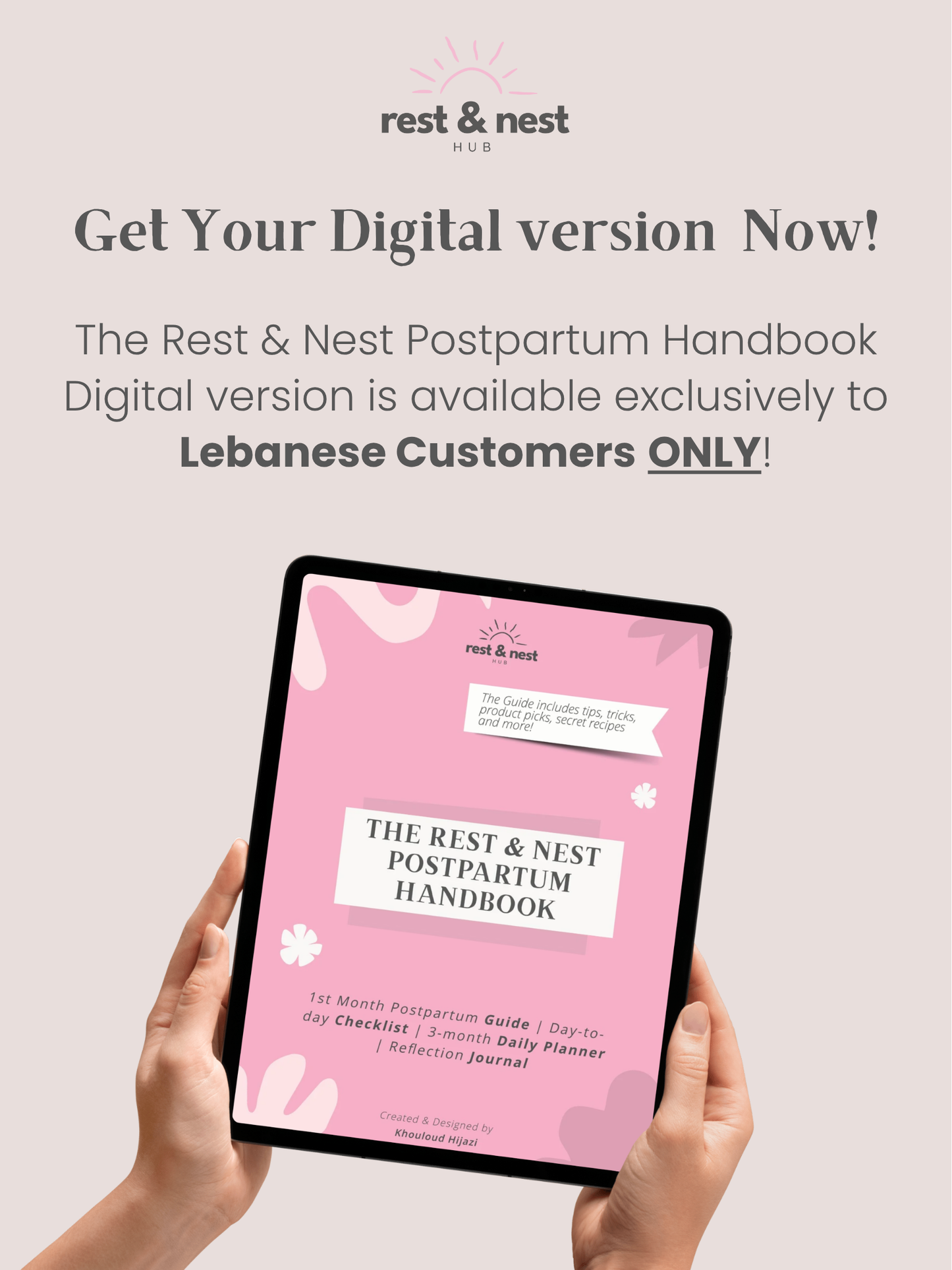 The Rest & Nest Postpartum Handbook - Digital Version