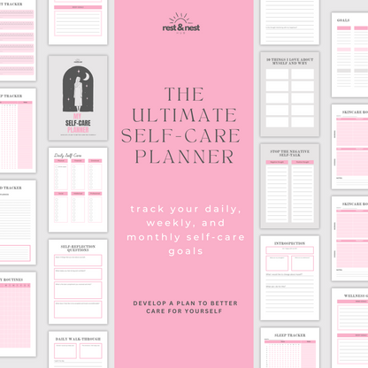 The Ultimate Self-Care Planner | Digital | Printable